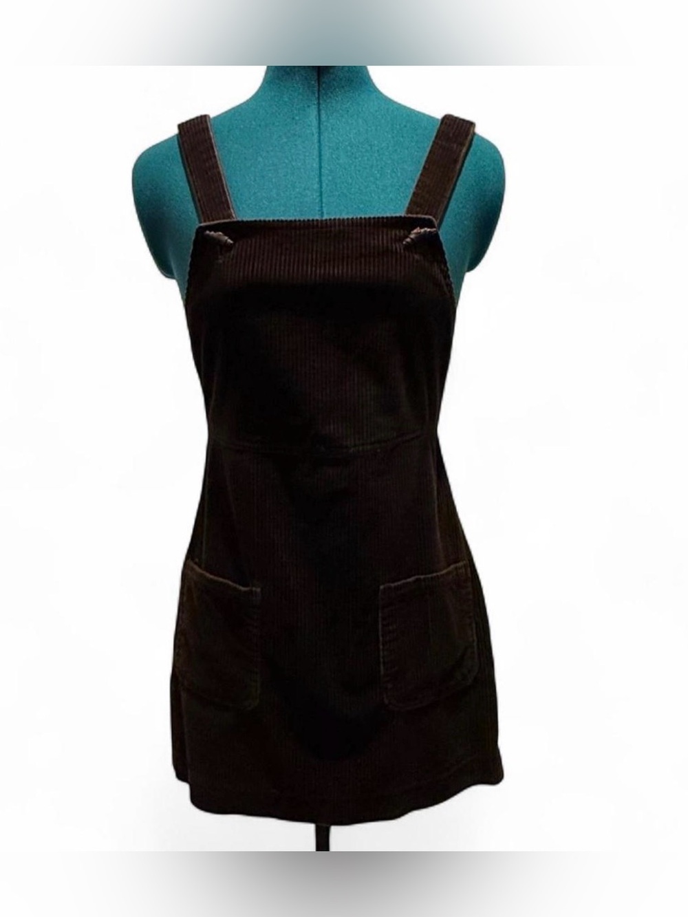 GAP Dark Brown Corduroy Pinafore Mini Dress